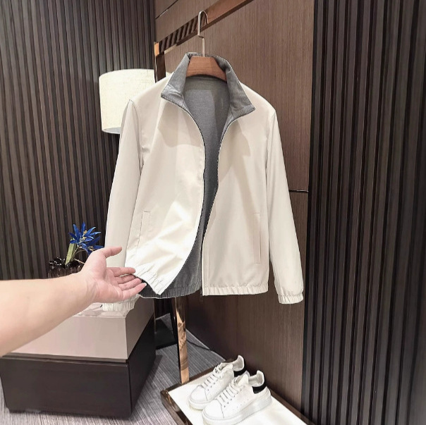 presale Spring and Autumn Gentleman Style New Men's Double-sided Wool Collar Jacket Coat