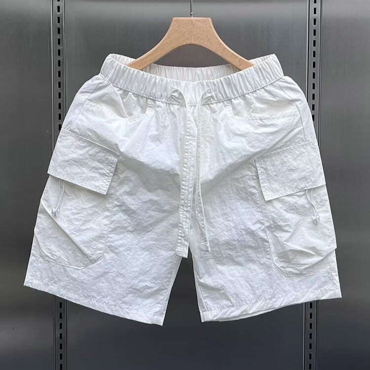 Ultra-Lightweight Men's Quick-Dry Cargo Shorts - Breathable Casual Athletic Shorts With Multiple Pockets For Summer, Beach, And Outdoor Activities_viptrois.com