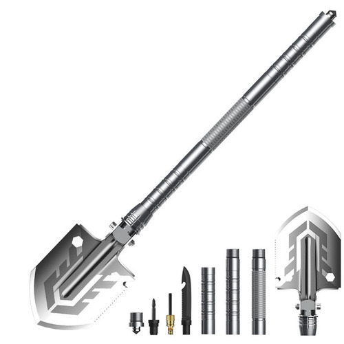 Engineer shovel multifunctional outdoor products Amazon best-selling flintstone camping survival equipment folding military shovel