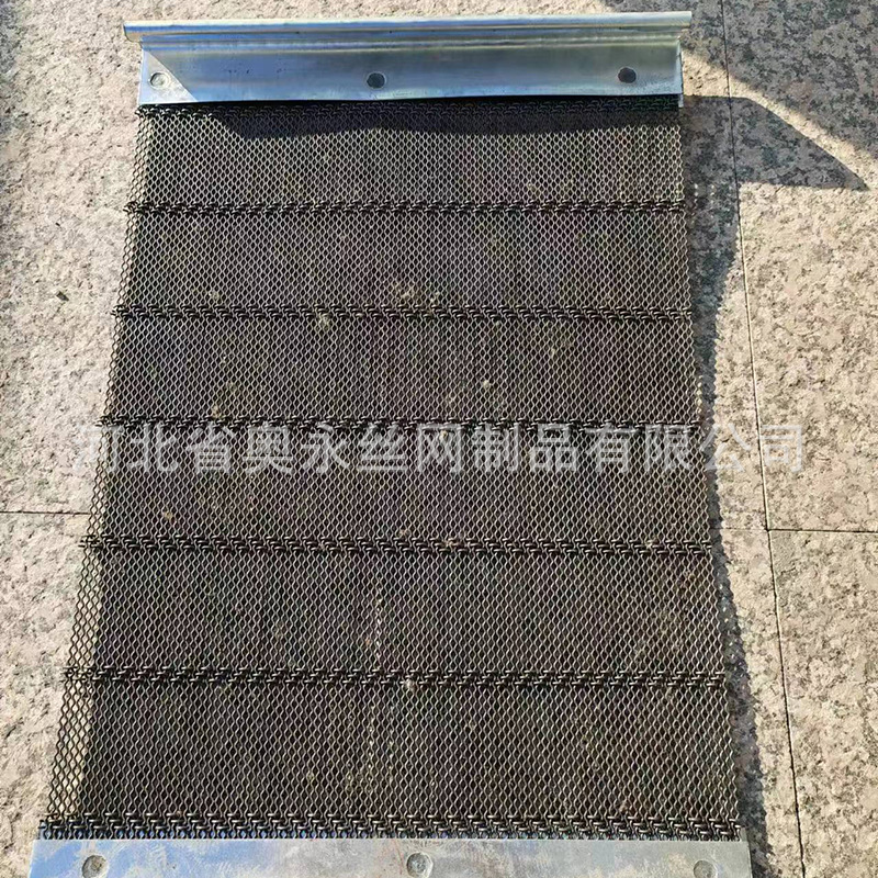 定制振动筛网砂石厂耐磨锰钢轧花网防堵筛网菱形网浪形网