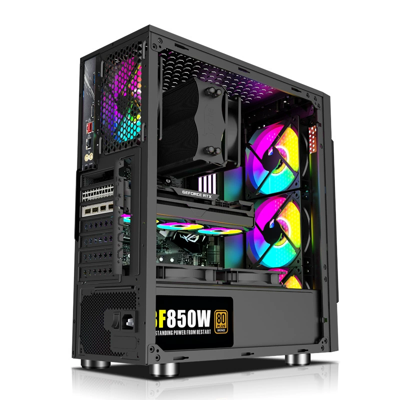 Корпус игрового ПК Lonely Brave MINI, с tempered glass боковой, поддержка ATX/MATX, алюминиевый сплав