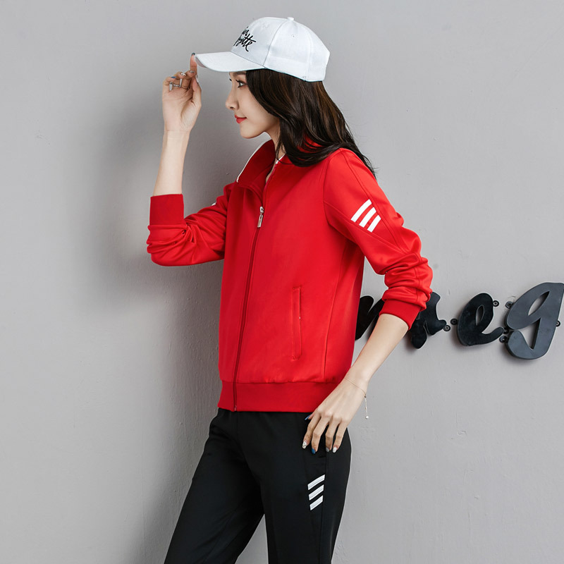 Traje deportivo informal de tres rayas para hombre, talla grande, sudadera moderna, chaqueta deportiva de otoño para hombre, pantalones de talla grande para mujer.
