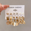 Earrings, small cute set, 7 pair, 2021 years, simple and elegant design