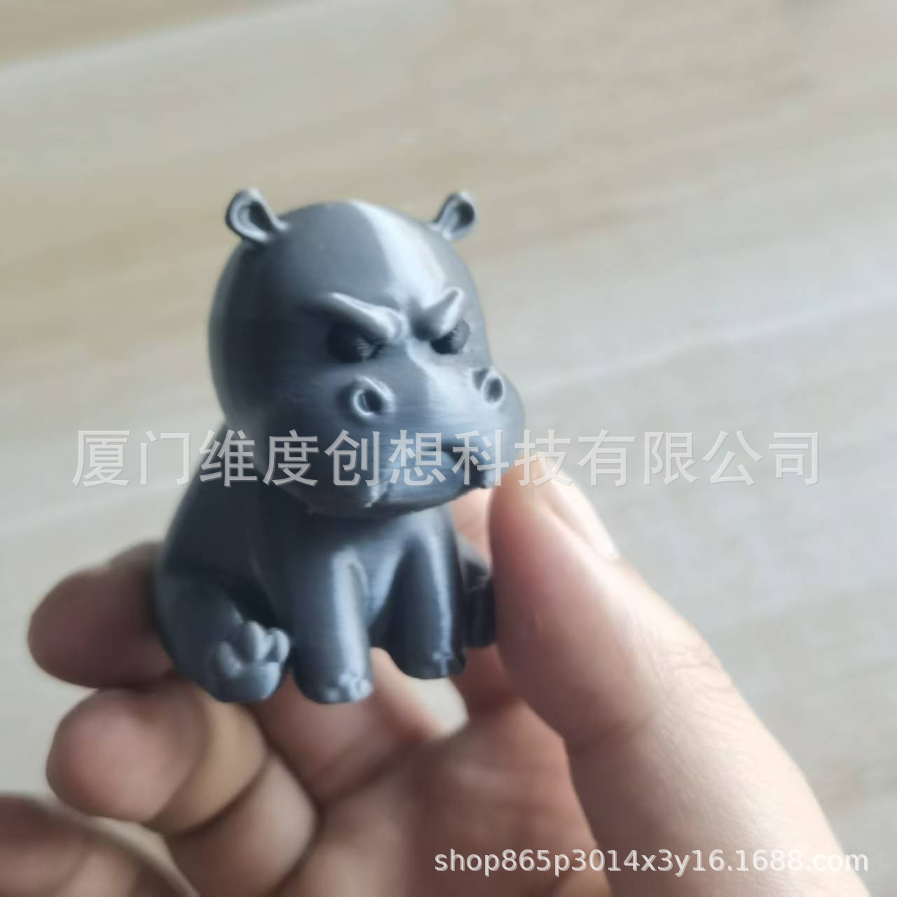 Nuevos juguetes impresos en 3D transfronterizos Angry little hippo Angry little hippo adornos