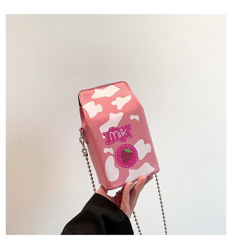 Women's Small Pu Leather Cows Letter Strawberry Cute Square Magnetic Buckle Crossbody Bag display picture 38
