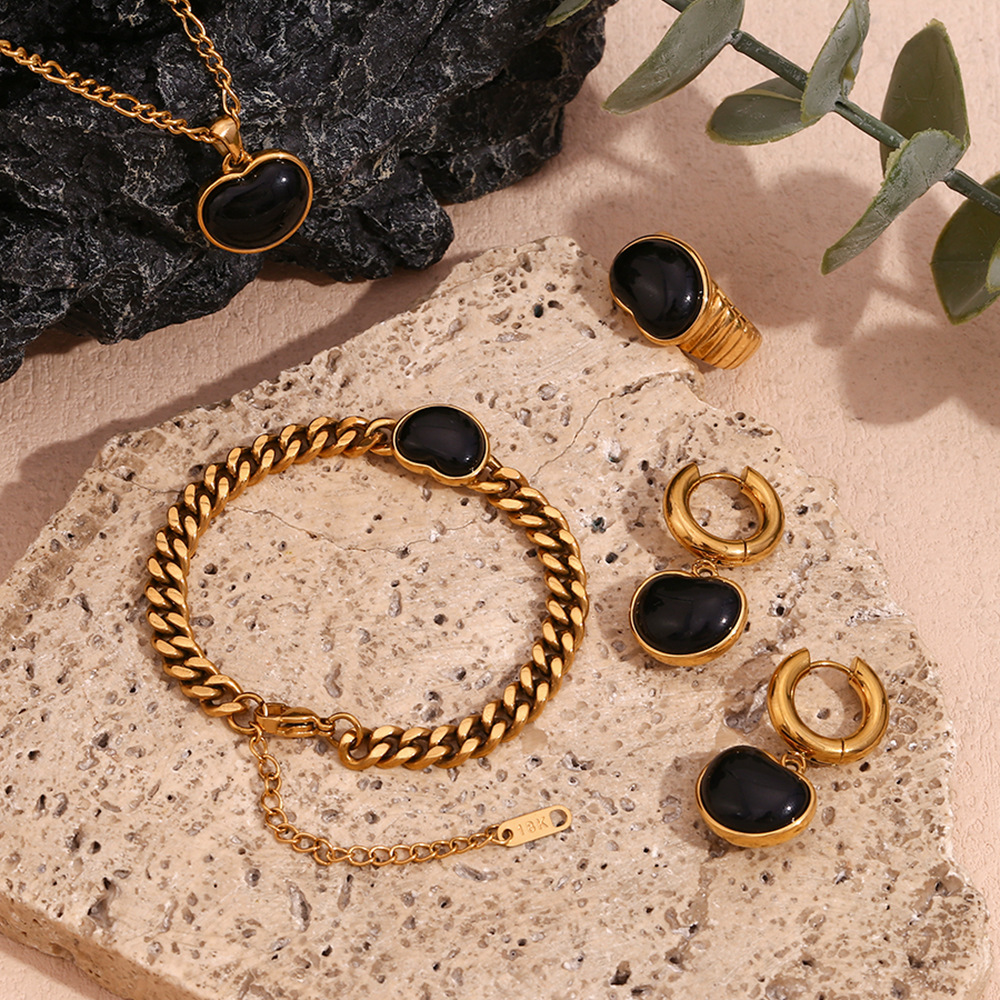 Figaro Cuban Chain Stainless Steel Bracelet Necklace