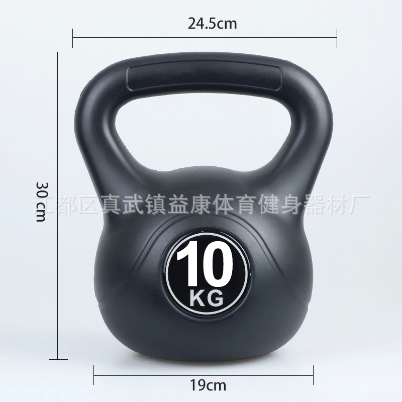 Venta al por mayor de plástico hexagonal inmersión mancuerna hombres y mujeres color kettlebell brazo entrenamiento muscular equipo de fitness hogar kettlebell Promoción de fin de año