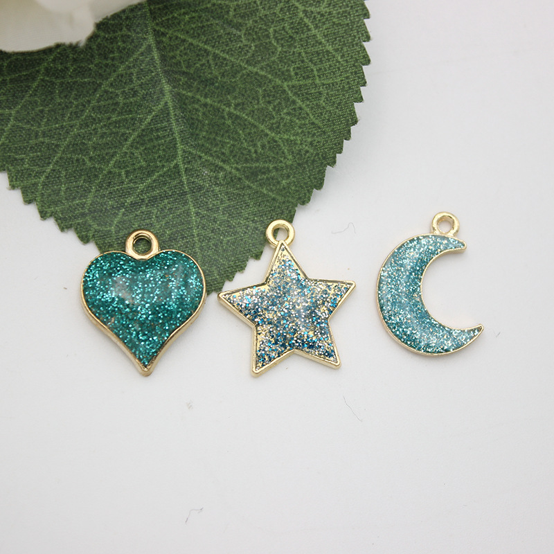 130g Weight Pendant Jewelry Making Type Jewelry Accessories Classification 10 PCS/Package Quantity Alloy Material Heart Shape Pattern Enamel Design Simple Style, Classic Style Style 10 PCS/Package Alloy Heart Shape Pendant 10