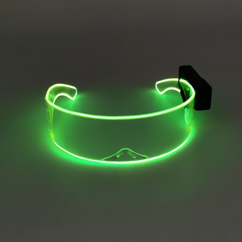 Gafas luminosas para discoteca transfronterizas de comercio exterior, divertidas, sensación tecnológica, para fotos, gafas de sol, para fiestas/bares, gafas de sol geniales image 12