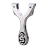 Street slingshot stainless steel with flat rubber bands, suitable for import, wholesale