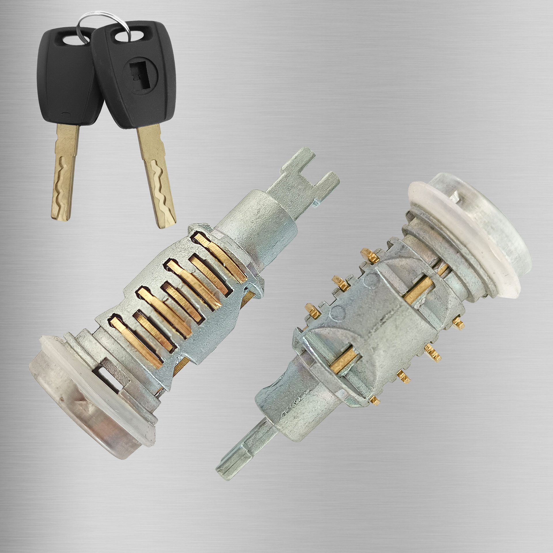 Aplicable a la cerradura de puerta larga de Fiat, automóvil, cerradura de puerta larga de Fiat, 2 llaves, piezas de cerradura de cilindro