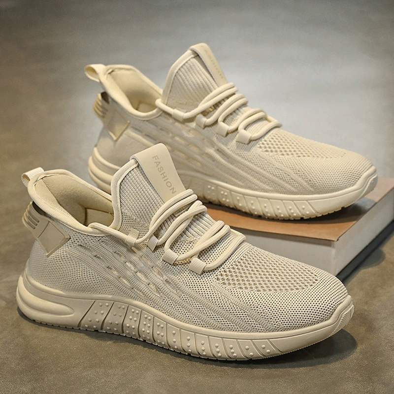Кокосовая обувь мужская обувь летняя новая дышащая сетка обувь мужская мода дикие летающие кроссовки повседневная обувь папы
