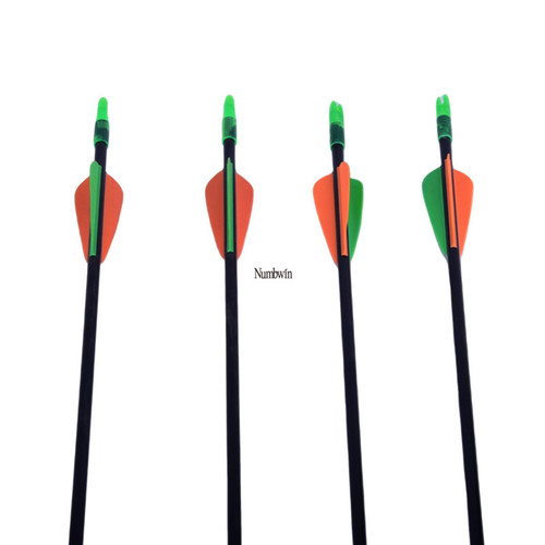 Sticky feather arrow bow fiberglass arrow training competition scenic area arrow 8mm arrow shaft Baotou arrow archery equipment