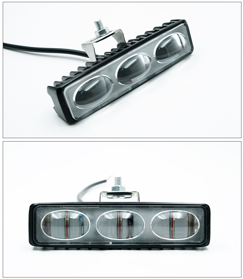 Warning Forklift Light, Line Light, Single-Line Area Light, Led Three-Head Red and Blue Width Indicator Light, Aluminum Shell Forklift Light