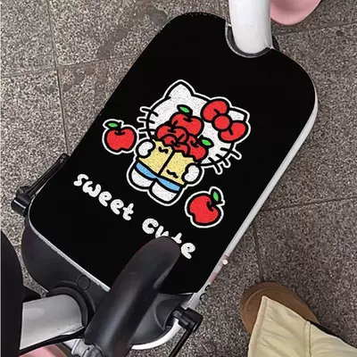 Avtomobil döşəmə paspasları – Hellokitty Hot-Selling Electric Vehicle Foot Mats - zx-kitty-foot-pad-15-3060-silk-circle-small-self-cutting