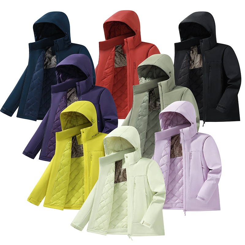 Outdoor graphene-lined quilted jacket, unisex, warm cotton jacket for men, 2026 new style, water-resistant, windproof, and cold-resistant cotton outerwear, wholesale