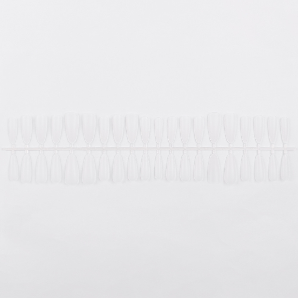 Pegatinas para uñas de 40 piezas, uñas blancas transparentes que no requieren limado, uñas blancas para uso diario. image 6