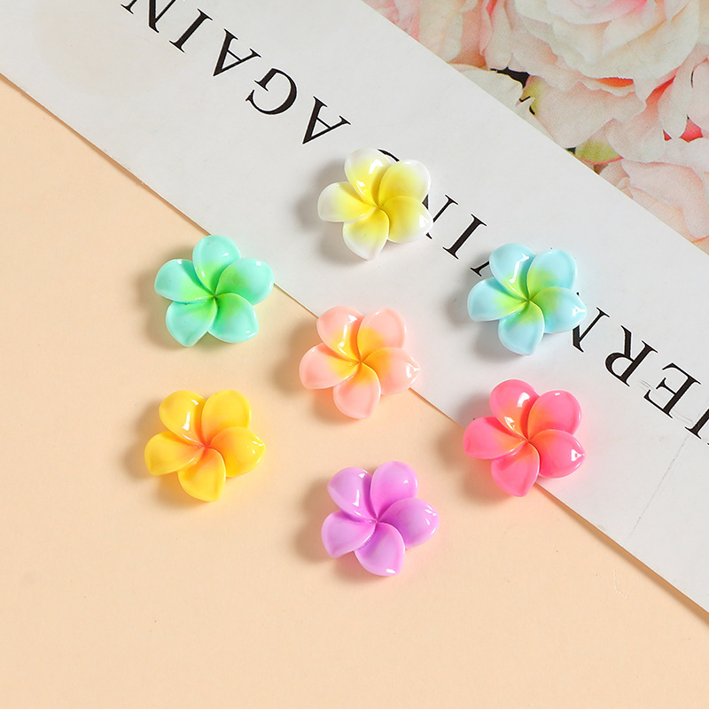 18mmの小さいサイズのカラーの卵の花の樹脂の小さい部品のdiyのクリームのコップの冷蔵庫は穴の靴のボタンの部品を貼ります。|undefined