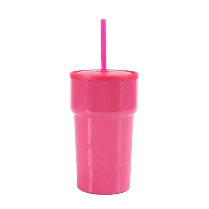 Transfronterizo nuevo 304 taza de vacío de acero inoxidable de alto aspecto taza de paja al aire libre conveniente calentador de hielo taza de coche