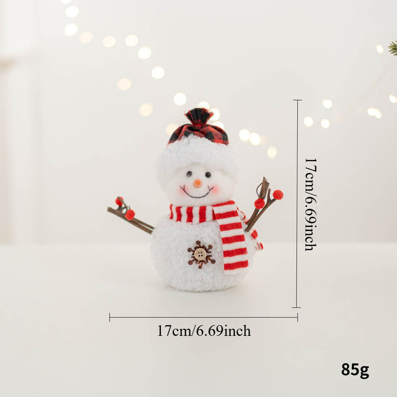 圣诞雪人装饰品圣诞树装饰家居派对装饰品娃娃公仔商场桌面装饰品|undefined