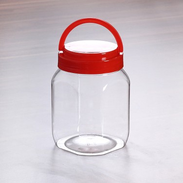 950ml  1100ml现货批发塑料包装罐 pet透明广口零食罐 糖果塑料瓶