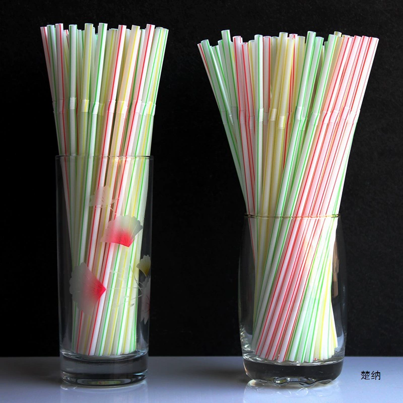 Пластиковая соломинка, сумка, Cola, 21×0,5 см, 100 штук