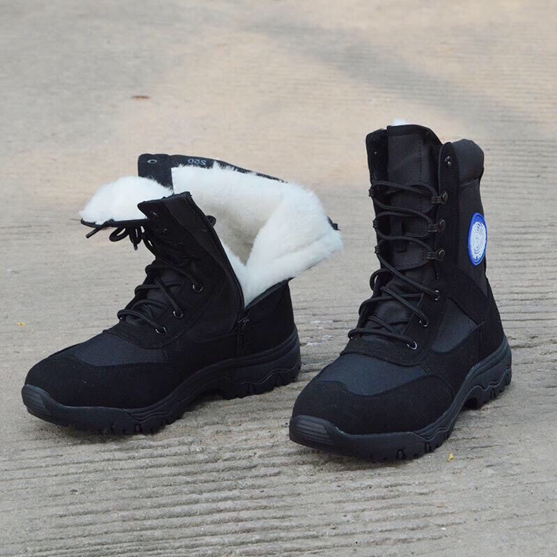 winter Peace-keeping Combat Boots cqbjfj Ultralight Combat boots Cold proof Cotton Wool Boots Peace-keeping Field boots Security