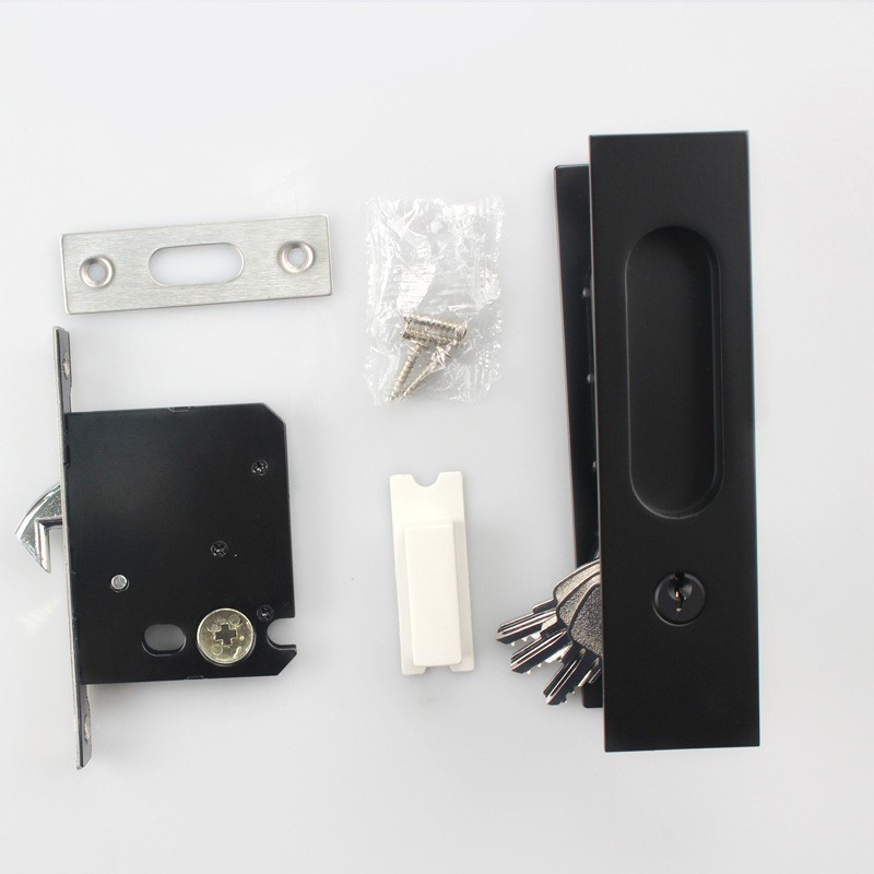 Mayorista de acero inoxidable puertas deslizantes deslizantes cerradura interior balcón cocina baño con llave móvil puerta deslizante gancho cerradura