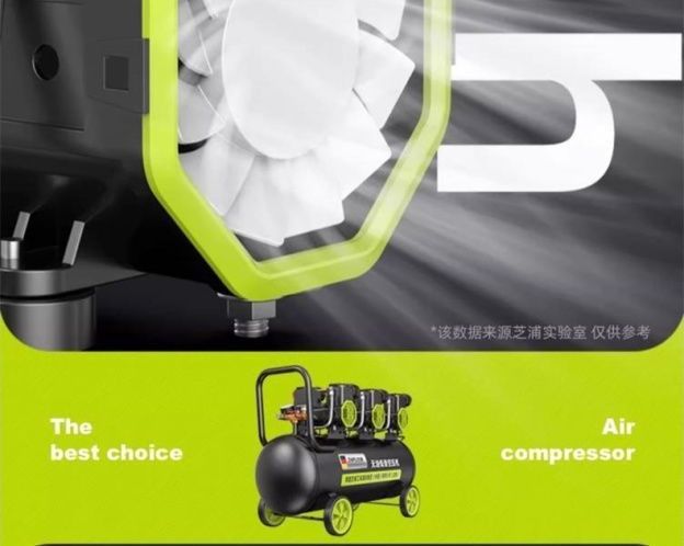 Oil-free low-noise air compressor, small 220v high-power air compressor for woodworking and high-pressure painting, in stock