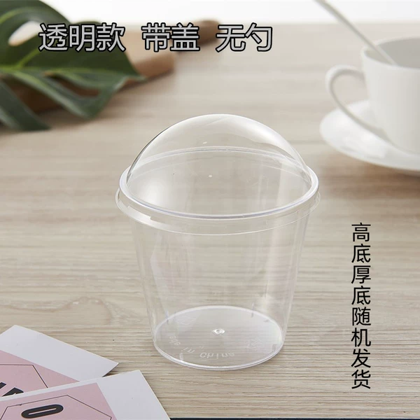 Transparent model with lid and no spoon, 50 sets