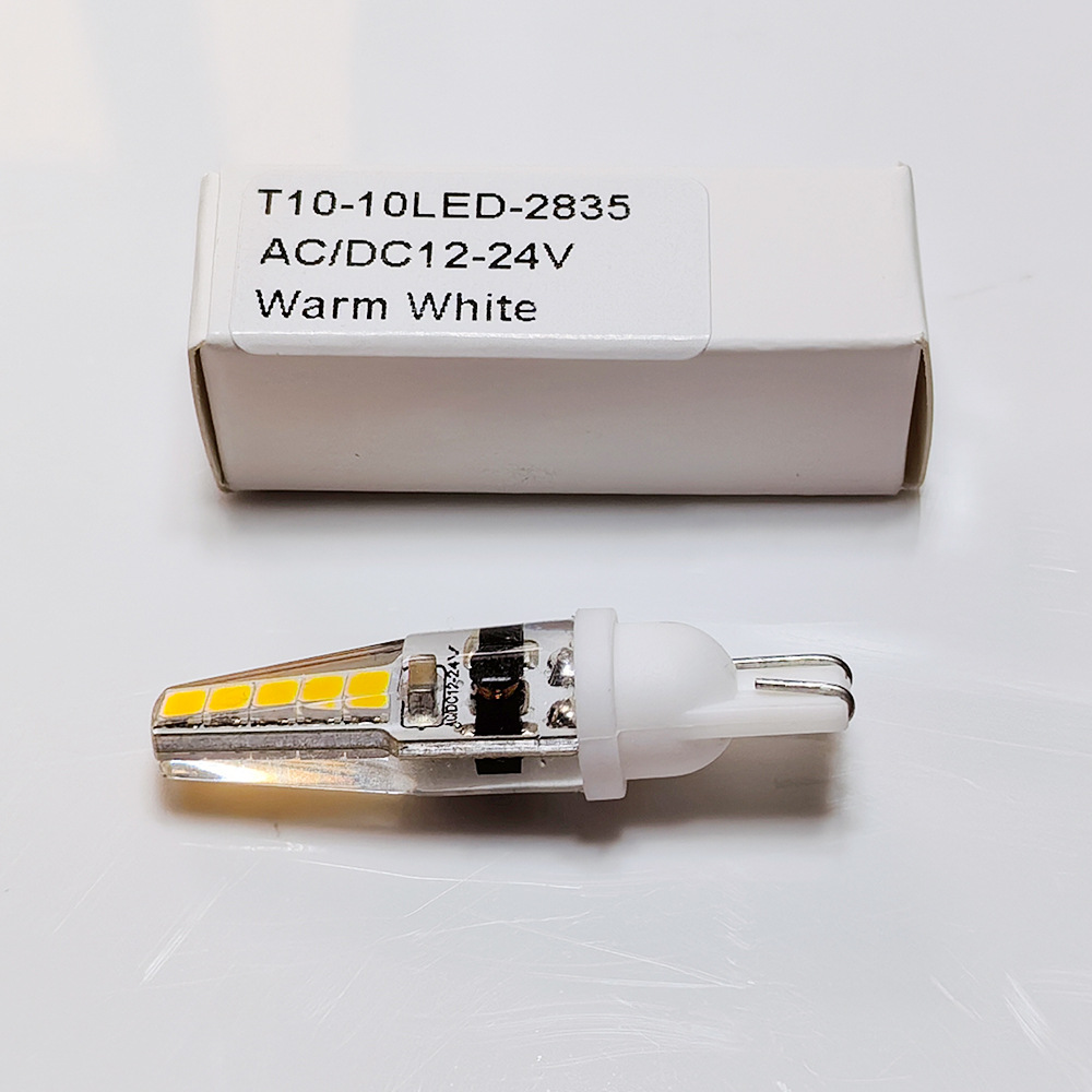 LED car position light T10 RV light landscape light boat deck light illumination 12V 24V silicone warm light adjustable