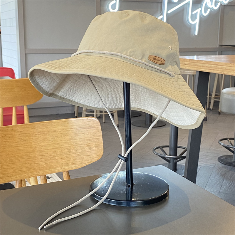 Sombrero de pescador simple de color sólido para mujeres primavera y verano viajes al aire libre ocio sombrero de vacaciones sombrero de sol hombre sombrero de montaña