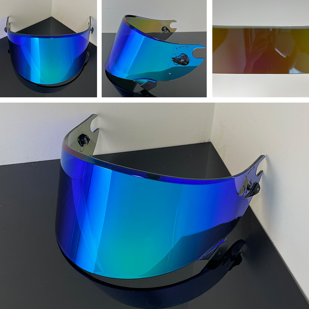 Helmet Lens Compatible with Race R Pro Gp/06, High-Definition Protective Mirror Lens, Windproof and Uv-Resistant