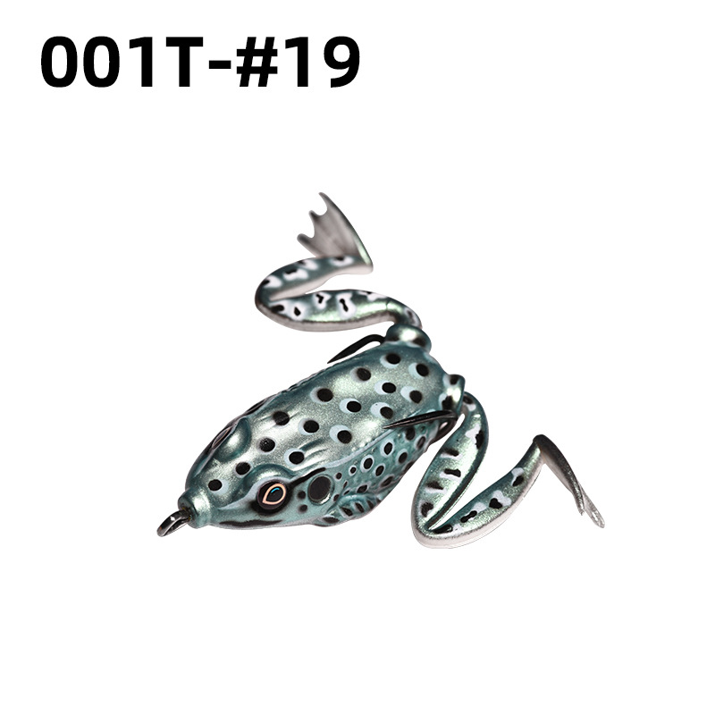 Lei Rana biónica Luya cebo suave Lei Rana cebo de imitación al por mayor tiro largo cebo negro Luya Lei Qiang Rana cebo falso lote