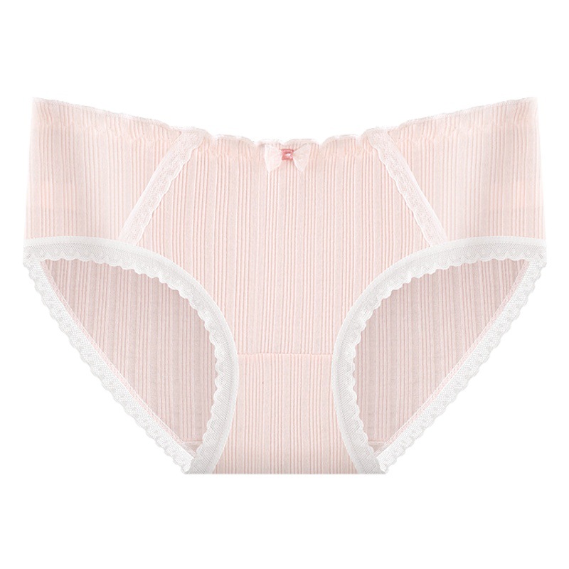 Ropa interior de mujer de algodón puro, calzoncillos transpirables y cómodos de cintura media para niñas, ropa interior dulce japonesa bonita de Lolita