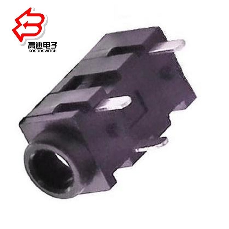 三脚2.5耳机插口供应   卧式2.5耳机母座   侧插卧式2.5耳机插座