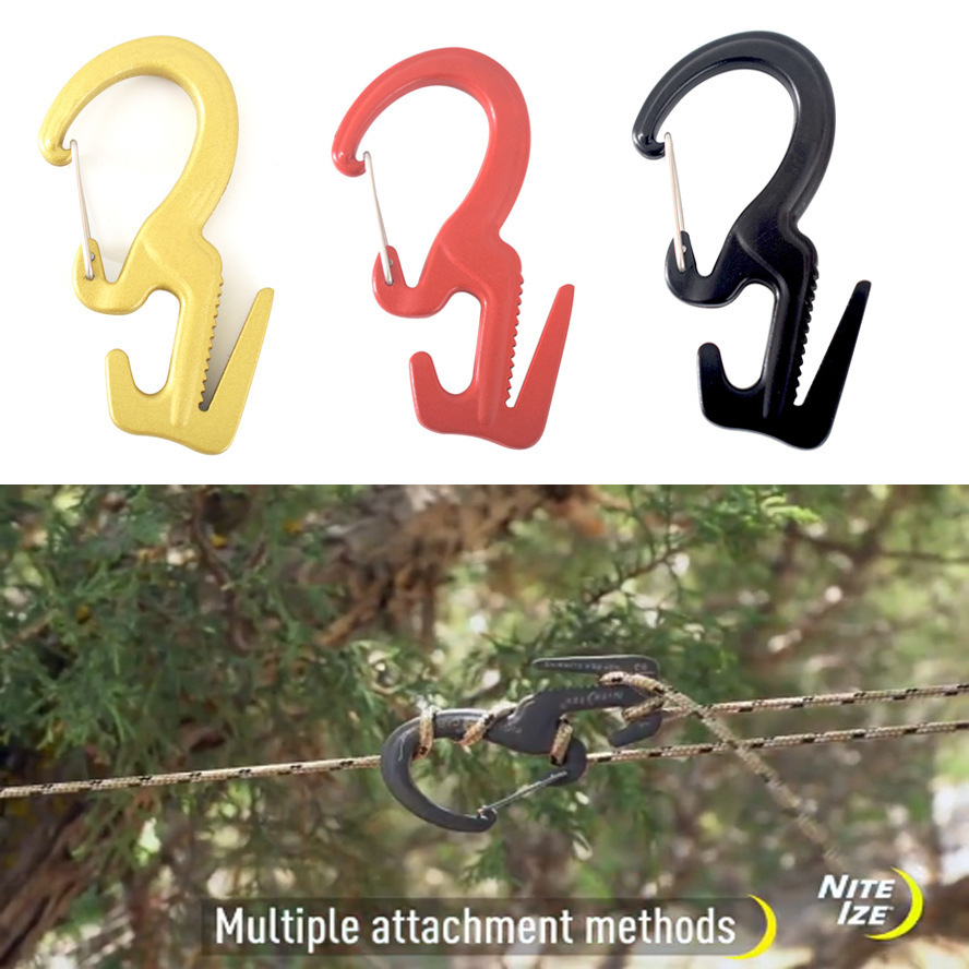 Outdoor Multifunctional Carabiner Aluminum Alloy D-Type Travel Mountaineering Rock Climbing Quick Buckle 360-Degree Swivel Hook Ready for Sale