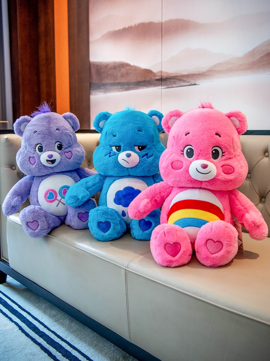 Oso de Peluche Arcoíris, Juguete de Peluche, Almohada de Oso Abrazable, Oso Colorido, Regalo de Estado de Ánimo, Caja Sorpresa, Degradado Colorido