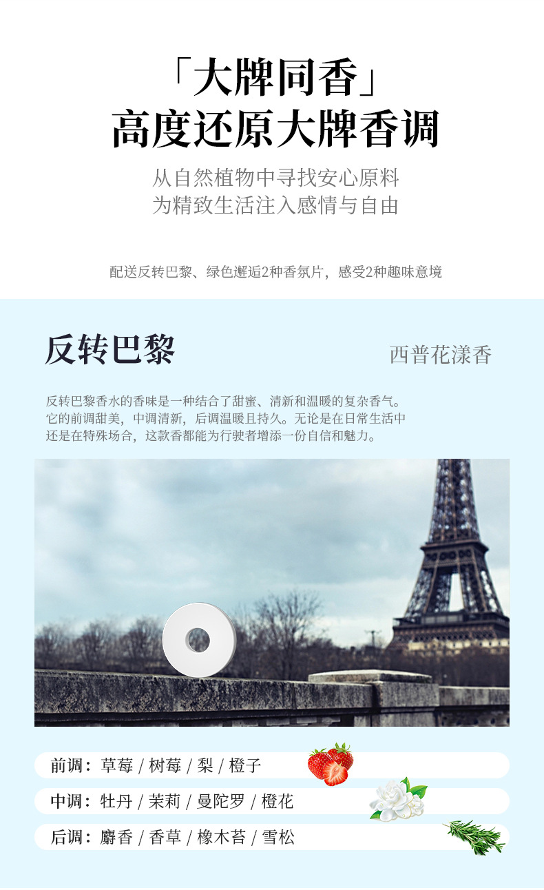 Internet Celebrity Car Fragrance Car Perfume Ornaments Air Outlet Diffuser Aromatherapy Perfume Beads Balm Long-Lasting Fragrance