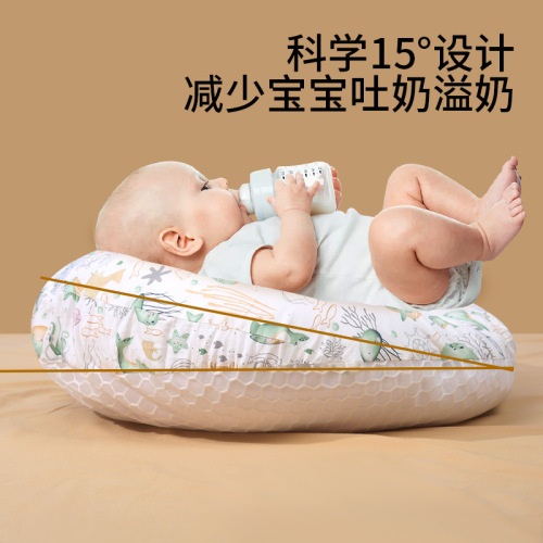 Infant Anti-Spit-Up Slope Pad Baby Anti-Leak Milk Choking Slope Pillow Newborn Tummy Time Feeding Magic Breastfeeding Pillow