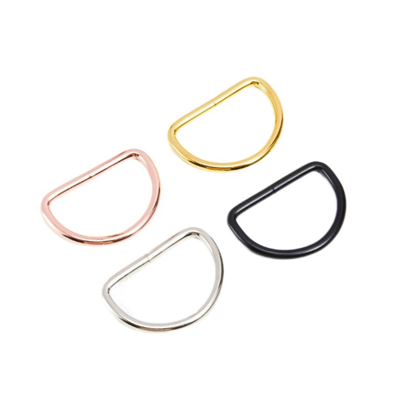 Металлические D-образные кольца для одежды и сумок, D-образные пряжки, полукруглые пряжки, D-образные кольца для ремней сумок, D-образные пряжки для лямок, D-образные кольца для ремешков, D-образные пряжки для ремешков из ткани, D-образные аксессуары для рукоделия.