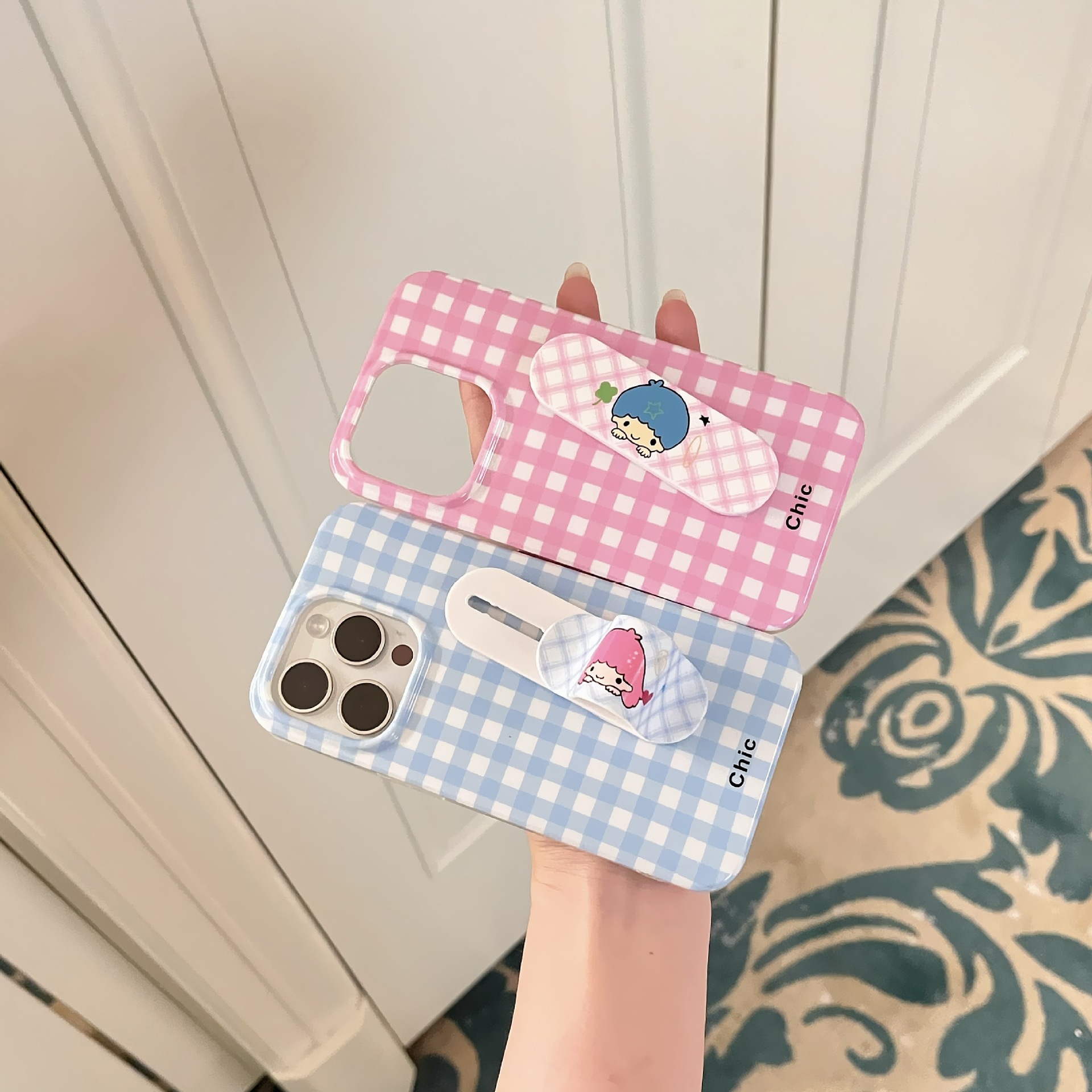 Sencillo, personalidad de nicho, soporte de curita para iPhone15/16 funda para teléfono móvil 15Pro pareja 16PM nuevo 14