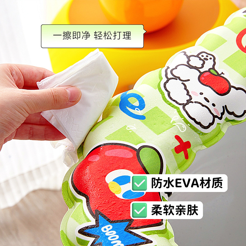 Cojín de inodoro de impresión de dibujos animados impermeable a prueba de suciedad cubierta de inodoro doméstico suave cuatro estaciones cojín de inodoro lavable universal