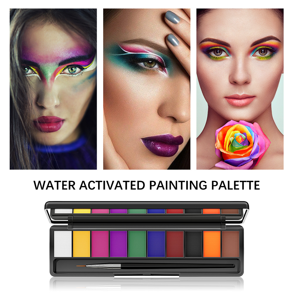 carina Ibcccndc10 human body painting pigment water-soluble Halloween children's DIY fluorescent face color_voghion.com