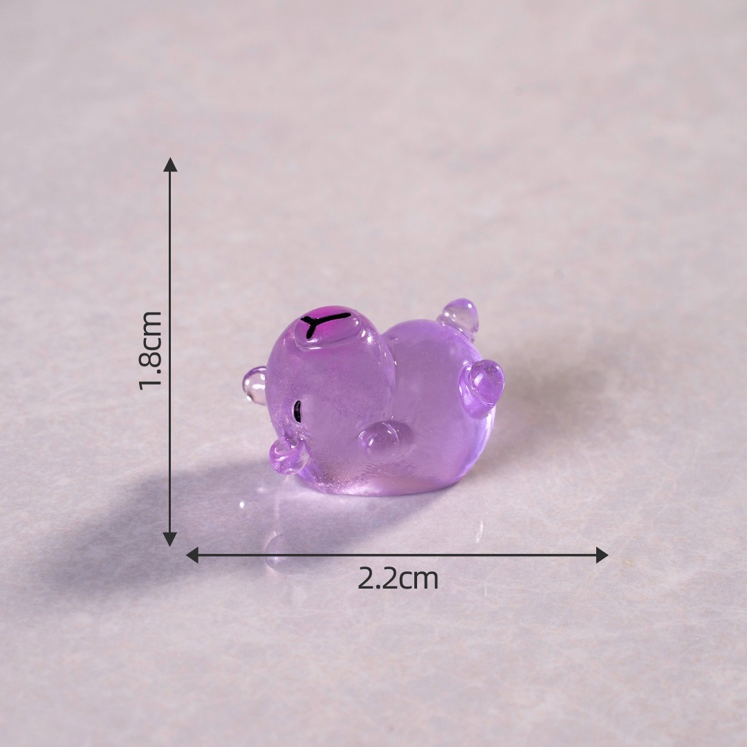 Micro paisaje creativo lindos Dolphin capibara muñeca caja ciega accesorios decoraciones accesorios de escritorio para automóviles