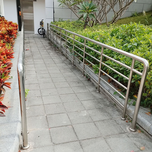 304 stainless steel municipal railing, school staircase handrail railing, 304 stainless steel outdoor road municipal fence