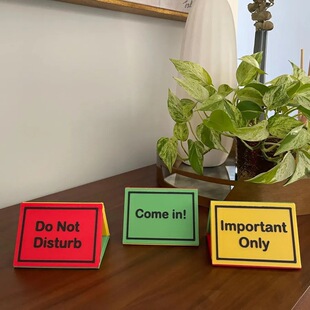 Cross-border new 3D printing traffic light simple fashion desk sign A18