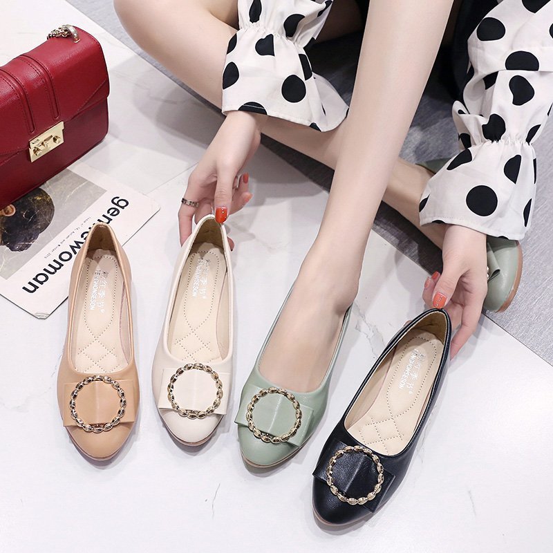 Women's Elegant Pointed Toe Wedge Loafers With Soft Slip-on Sole_voghion.com