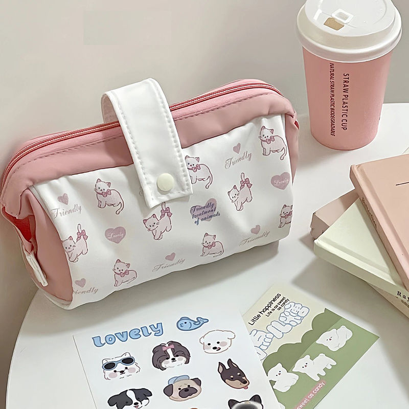 65g Weight Pencil Case Stationery Type 1 Piece Quantity Class, School Occasion Polyester Material Dog Pattern Cute Style Dog Polyester Class School Cute Pencil Case 8