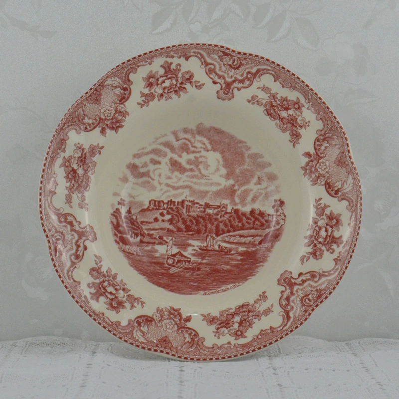 Последний заказ Wedgwood Red Castle серии модные западные блюда европейские тарелки для супа тарелки чаши и блюдца